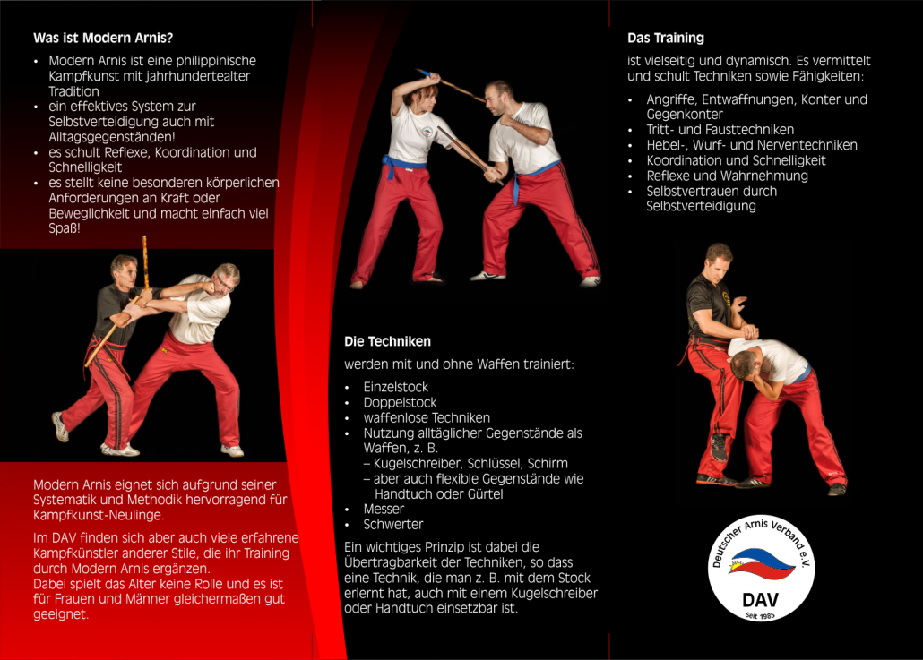 Deutscher Arnis Verband Flyer