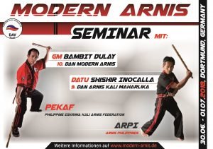 Deutscher Arnis Verband Teaser Modern Arnis Seminar Bamit Dulay u Shishir Inocalla