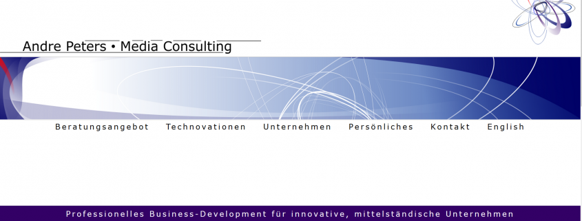 Andre Peters - Media Consulting Webseite