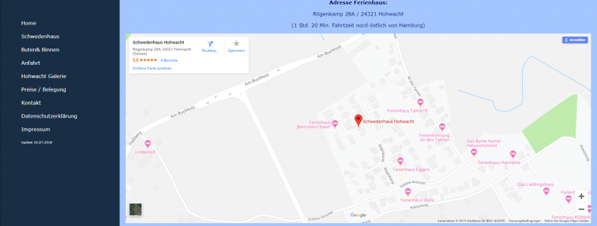 Webseite schwedenhaus-hohwacht.de